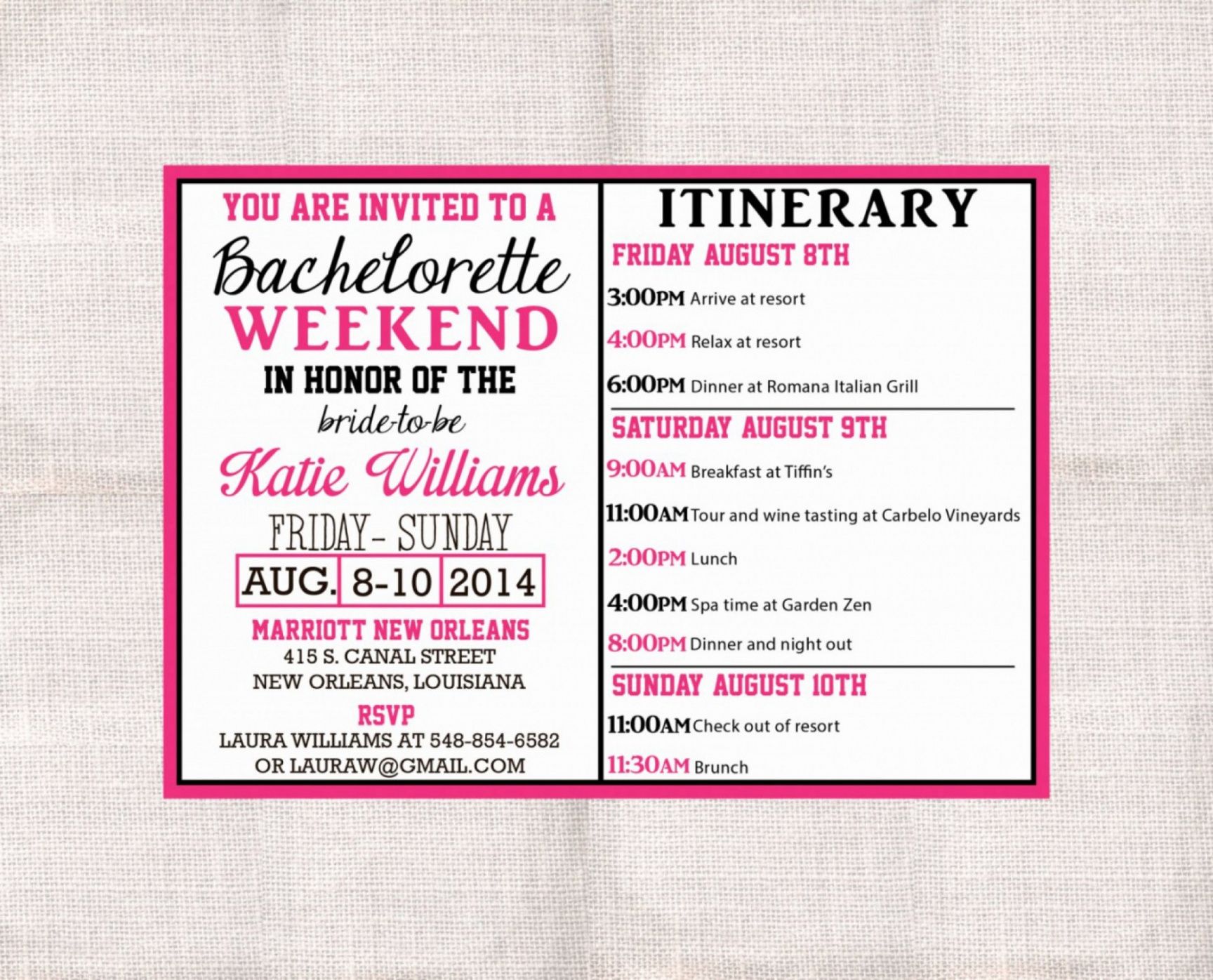 004 bachelorette party itinerary template free ideas bachelorette weekend itinerary template