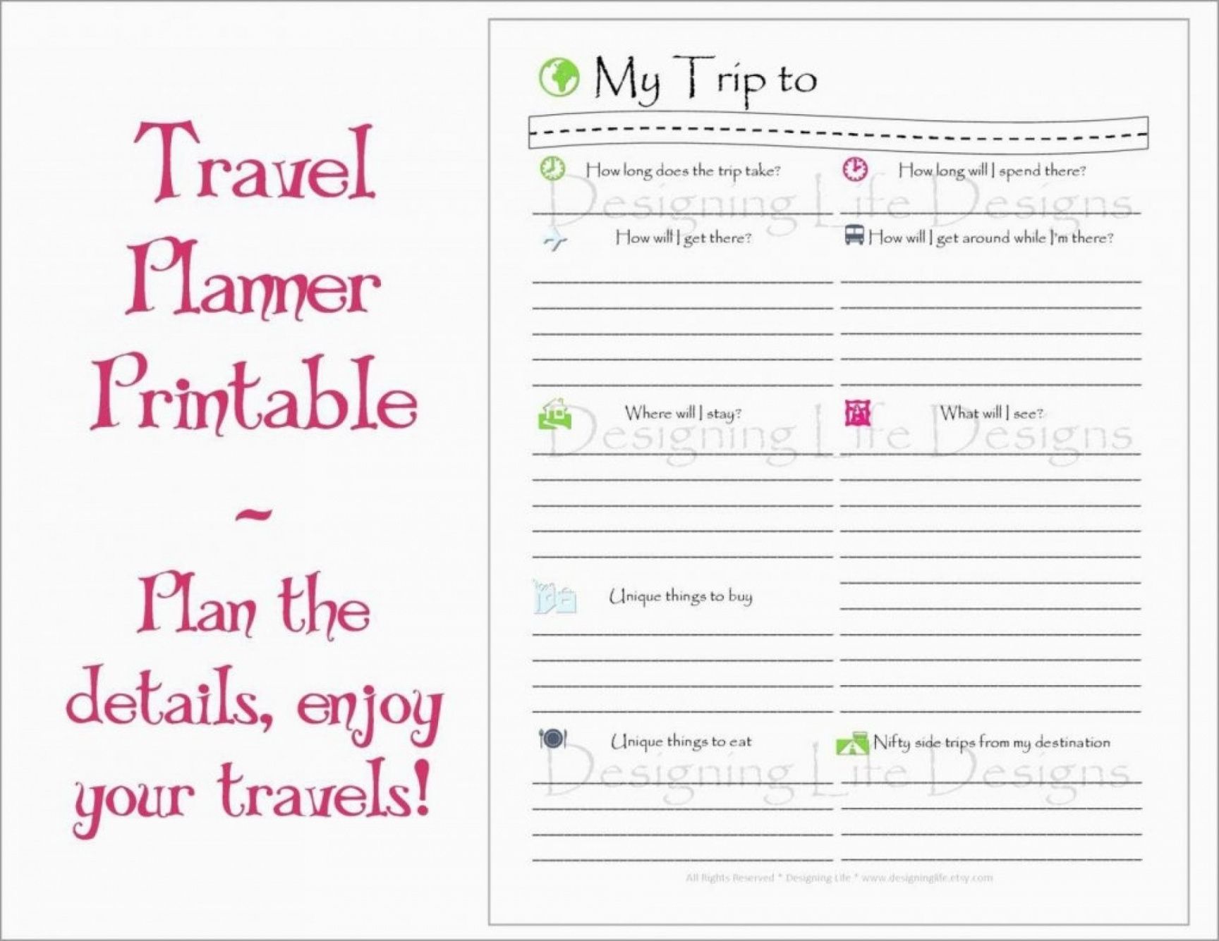  Executive Assistant Travel Itinerary Template 