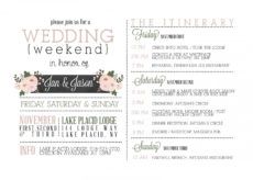 014 template ideas wedding welcome bag itinerary rare free wedding welcome itinerary template pdf