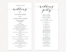 046 wedding ceremony program template free templates of wedding ceremony itinerary template excel