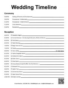 editable 009 wedding reception itinerary template day outstanding wedding reception itinerary template doc