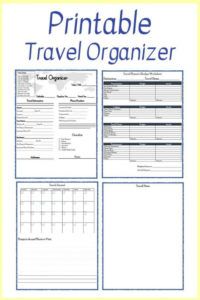 free free printable travel planner in 2020  travel planner school trip itinerary template excel