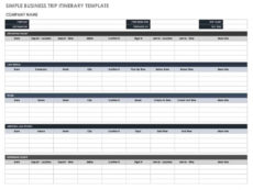 Event Planning Itinerary Template