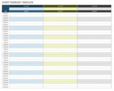 printable free itinerary templates  smartsheet travel agent itinerary template doc