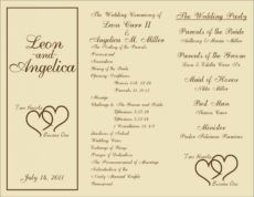 printable free printable wedding programs templates   sample wedding wedding ceremony itinerary template example