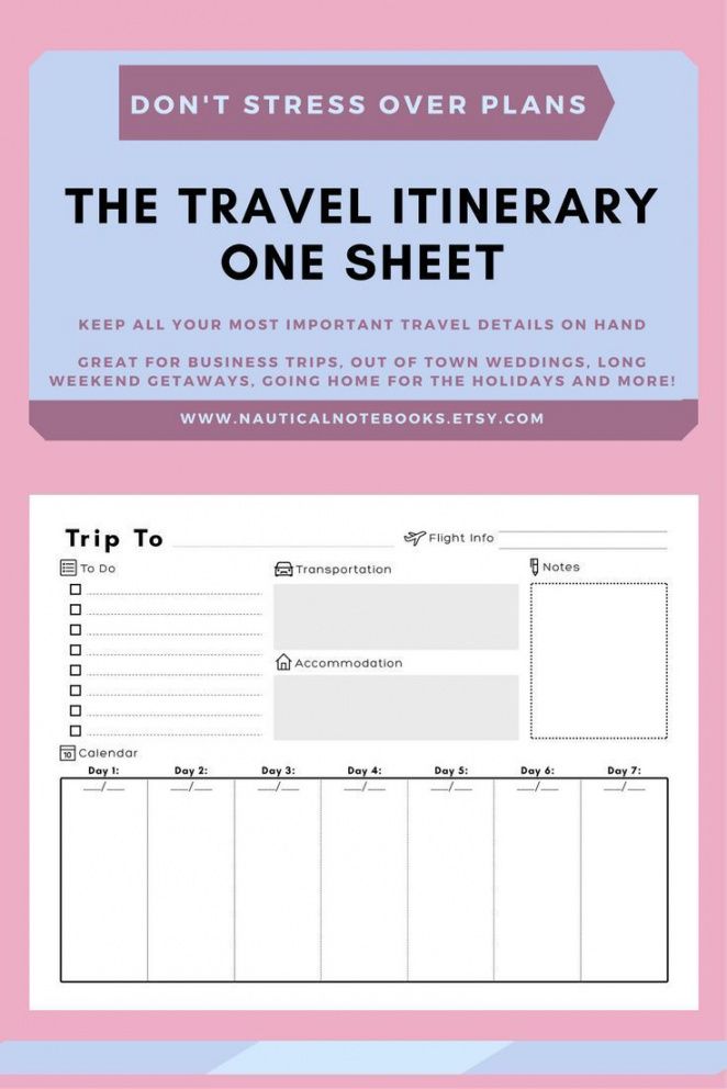 travel itinerary template  family travel planner daily vacation itinerary template excel