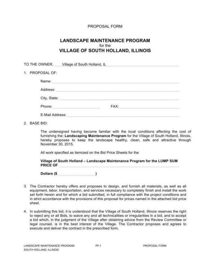9 importance of landscaping proposals in business  word landscape maintenance proposal template excel