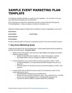 editable 9 event marketing plan examples  pdf doc  examples marketing plan proposal template word