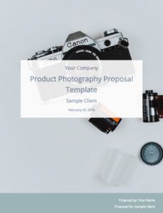 editable a product photography proposal and template to win clients photography bid proposal template pdf