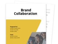 editable brand collaboration proposal template  free sample collaboration proposal template