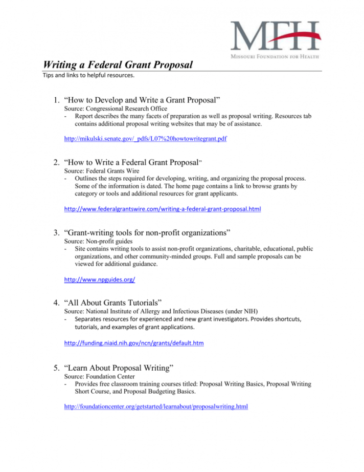 editable writing a federal grant proposal federal proposal template