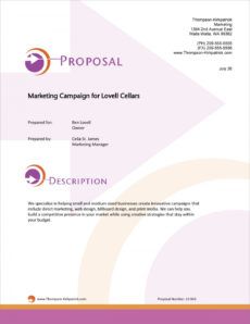 free marketing campaign services sample proposal  5 steps marketing campaign proposal template doc