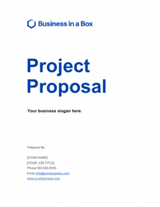 free project proposal template  by businessinabox™ business project proposal template doc