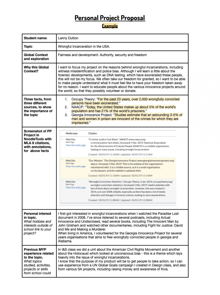 Personal Project Proposals Scientific Project Proposal Template PDF - Ikase