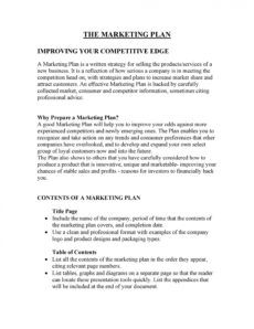 printable 30 professional marketing plan templates  templatelab marketing plan proposal template