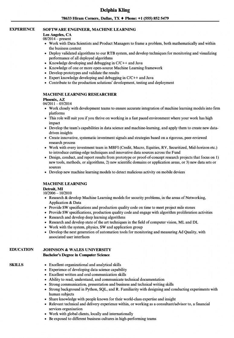 printable machine learning resume samples  velvet jobs machine learning project proposal template pdf
