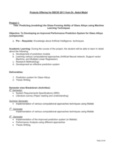 printable projects proposals 20082012 part 2computer scienceproject machine learning project proposal template excel