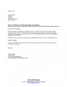 Business Contract Proposal Template