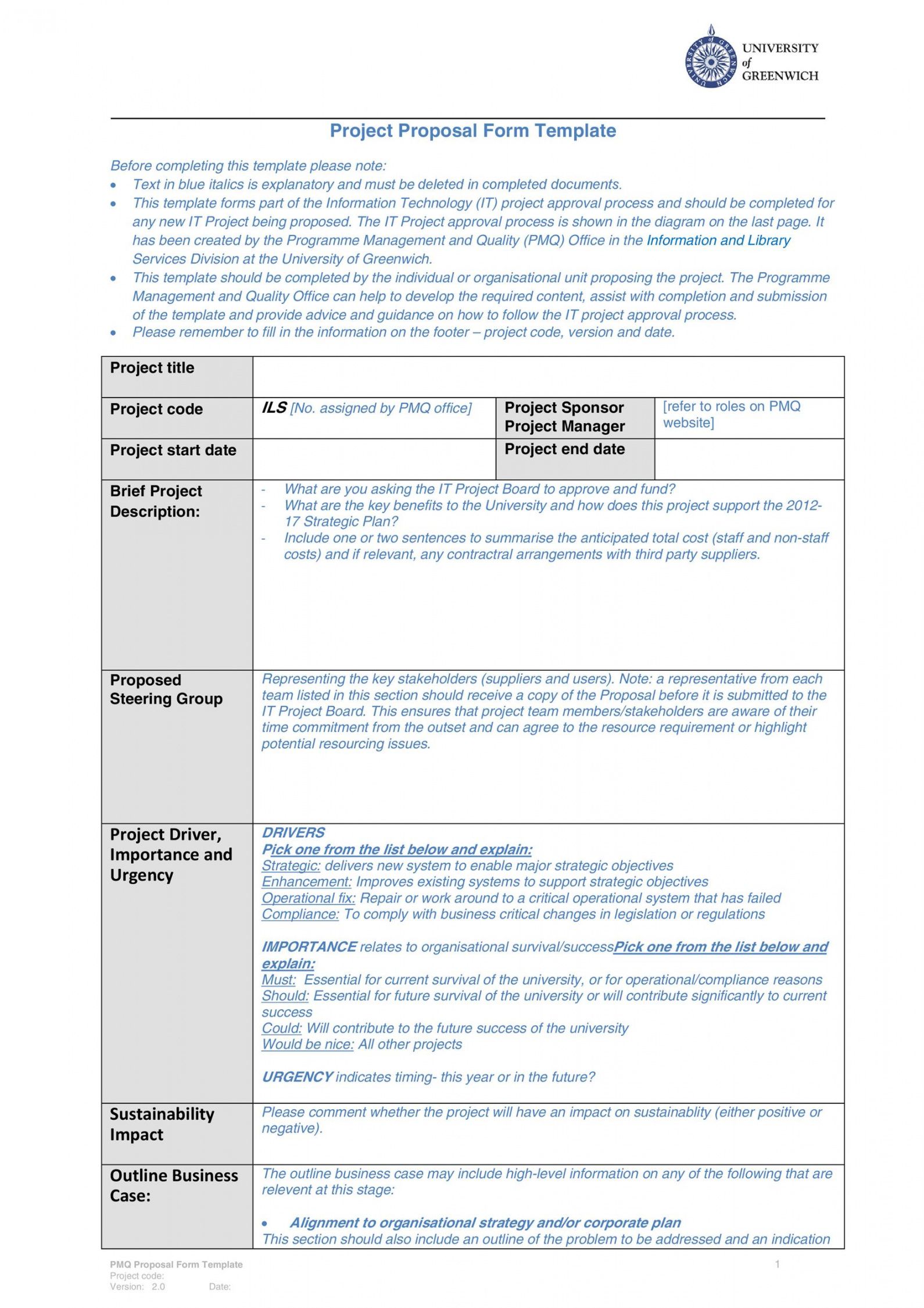 sample 43 professional project proposal templates  templatelab business project proposal template