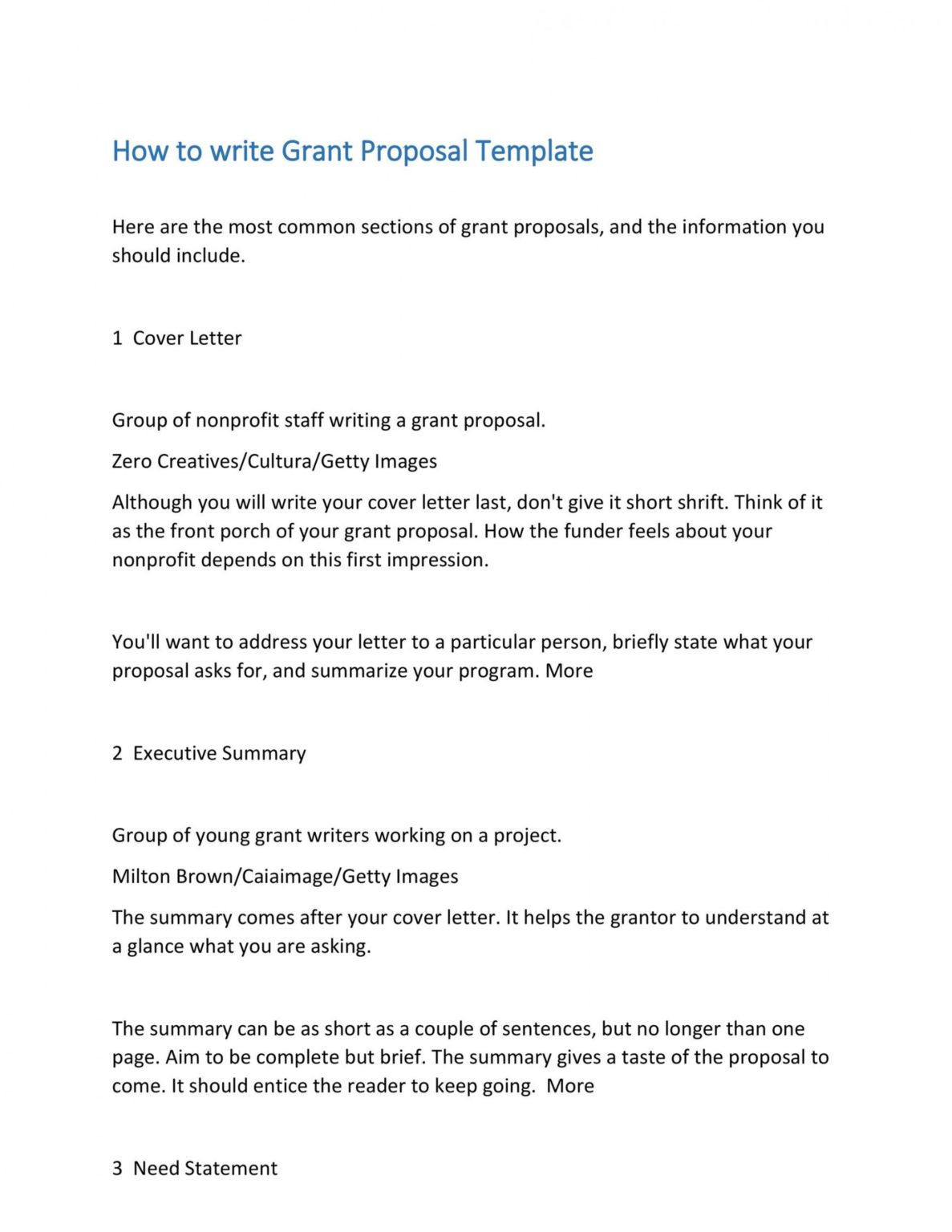 40 Grant Proposal Templates Nsf Nonprofit Research Nonprofit ...