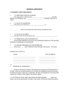42 divorce settlement agreement templates 100% free divorce proposal template doc