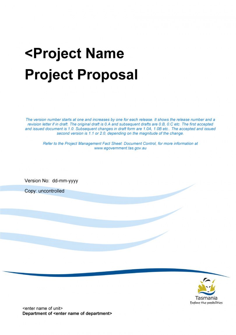 Project Proposal Letter Template Word