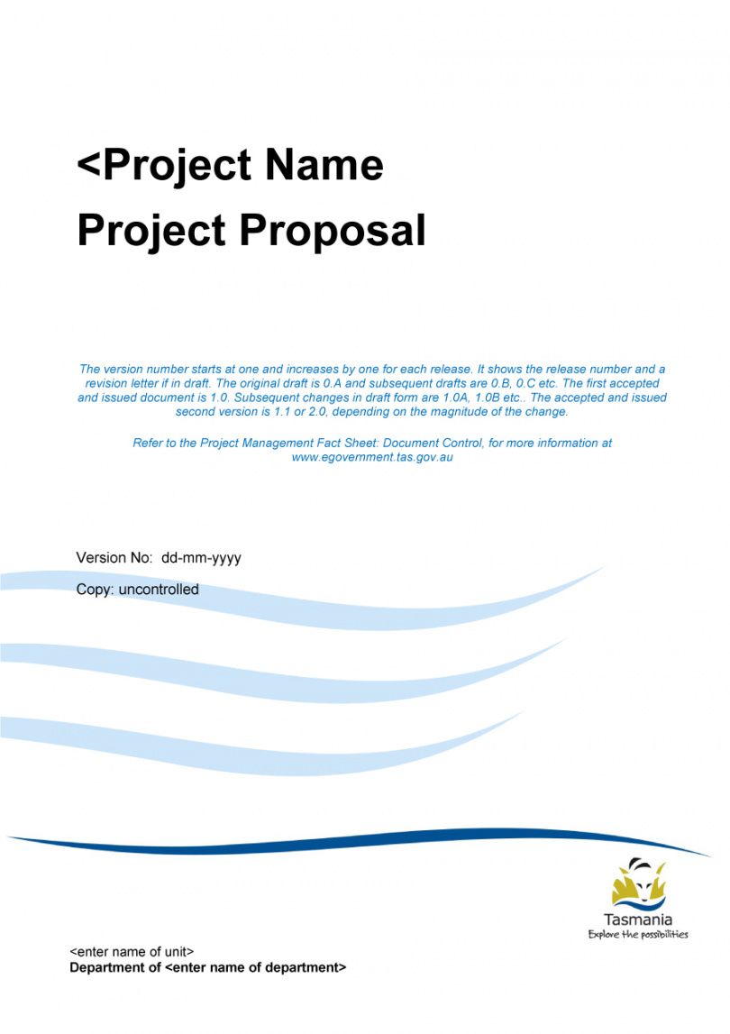 43 Professional Project Proposal Templates Templatelab Project 
