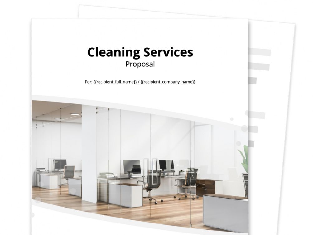 cleaning proposal template  proposable cleaning service business proposal template word