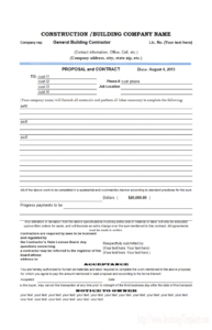 construction proposal template commercial roofing proposal template doc