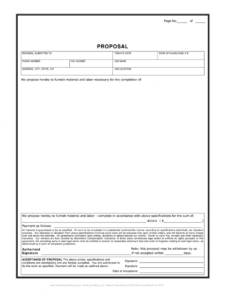 contractor proposal template  fill out and sign printable pdf template   signnow masonry bid proposal template