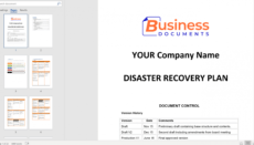 disaster recovery plan template  essential cover disaster recovery proposal template doc