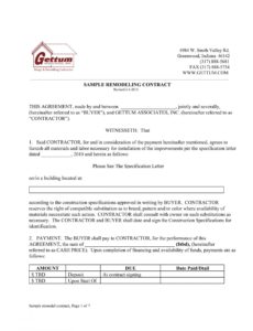 editable 10 bathroom renovation contract template examples  pdf bathroom remodel proposal template pdf