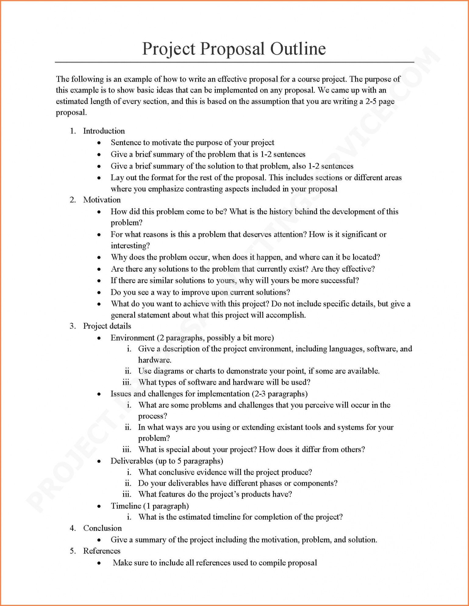 Software Project Proposal Template Free Download