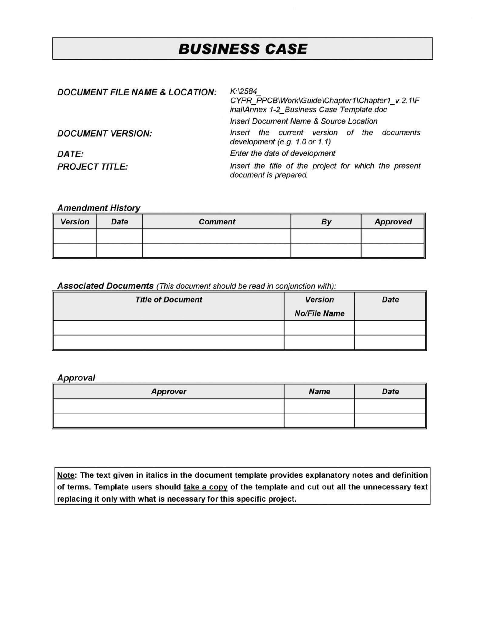 Editable 30 Simple Business Case Templates Examples Templatelab 