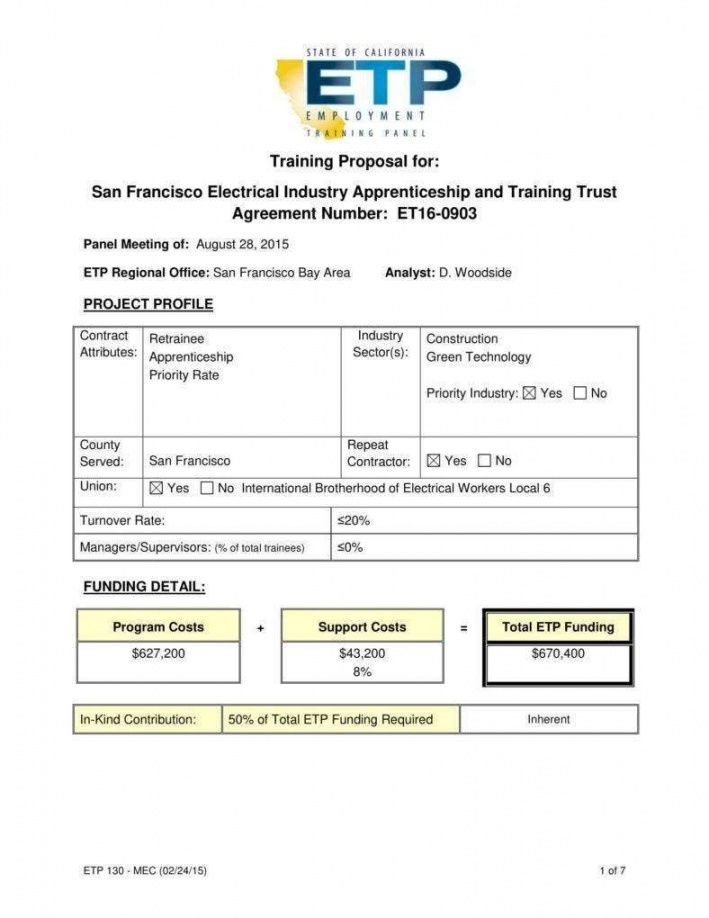 Electrical Bid Proposal Template