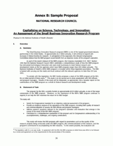 editable annex b sample proposal  an assessment of the small research design proposal template pdf