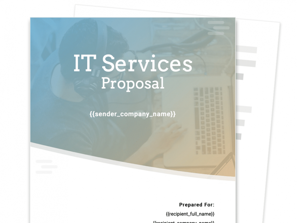 editable it services proposal template  free sample  proposable managed service provider proposal template example