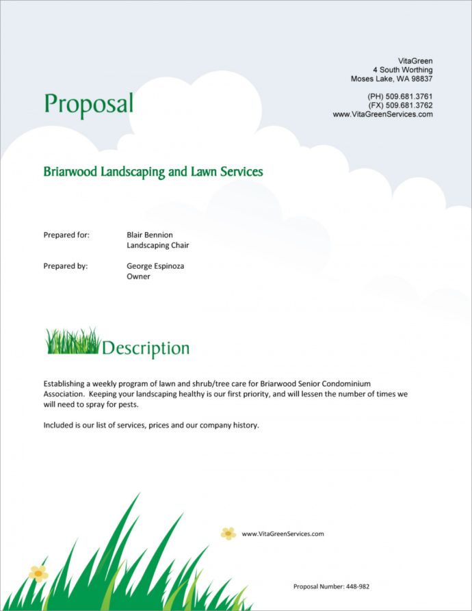 Editable Lawn Care And Landscaping Services Proposal 5 Steps Grass