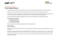 editable ual fmp project proposal template by charlie towers  issuu artist project proposal template pdf