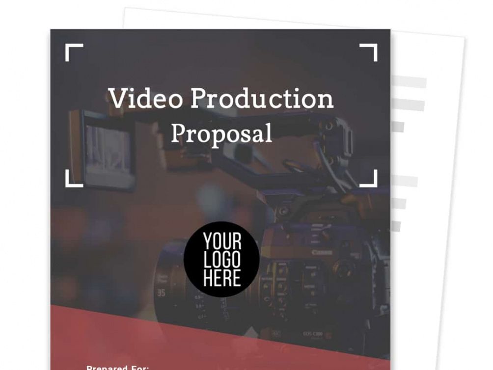 editable video production proposal template free sample  proposable video shoot proposal template