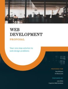 editable web development project  proposal template  visme web development project proposal template doc