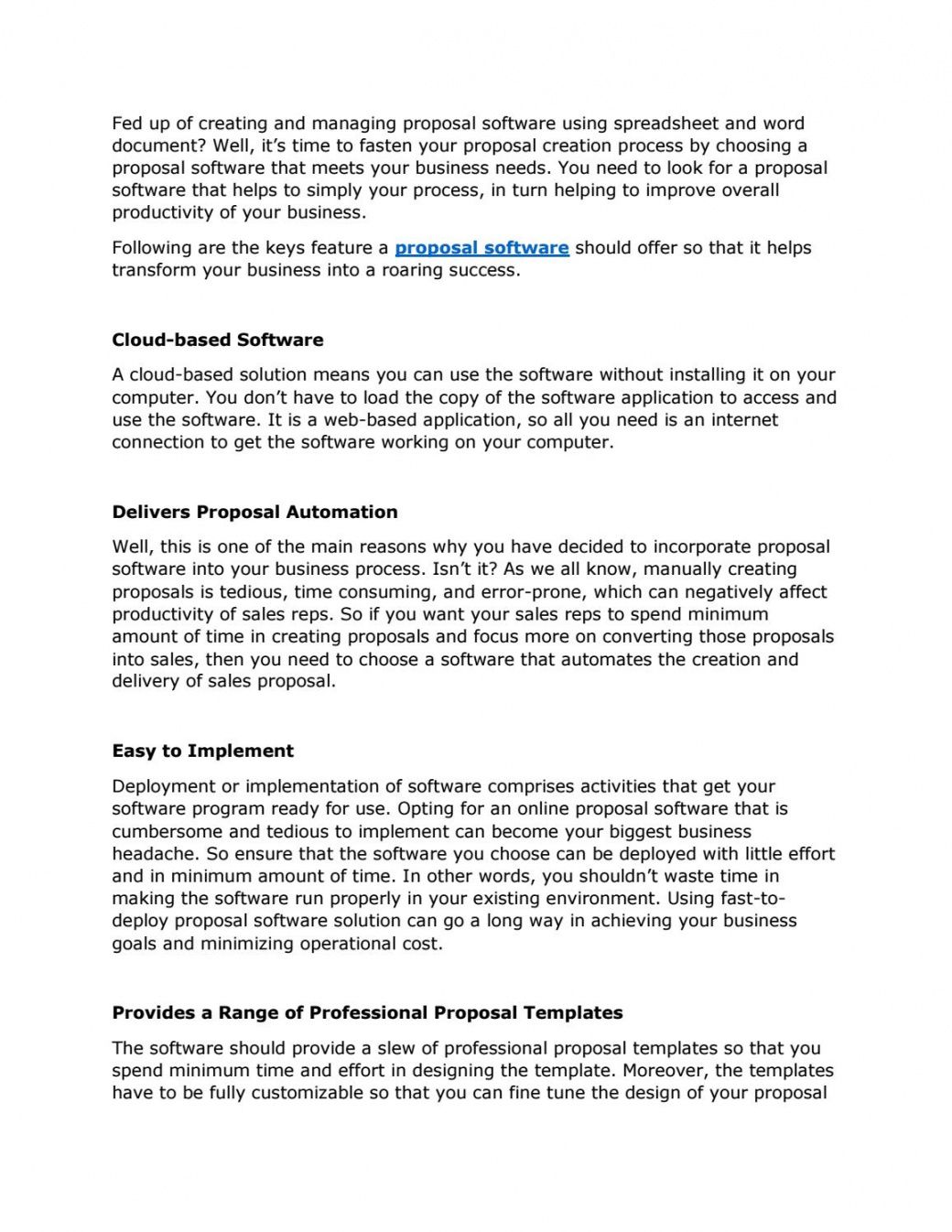 editable what are the key features a business must keep in mind while software solution proposal template pdf