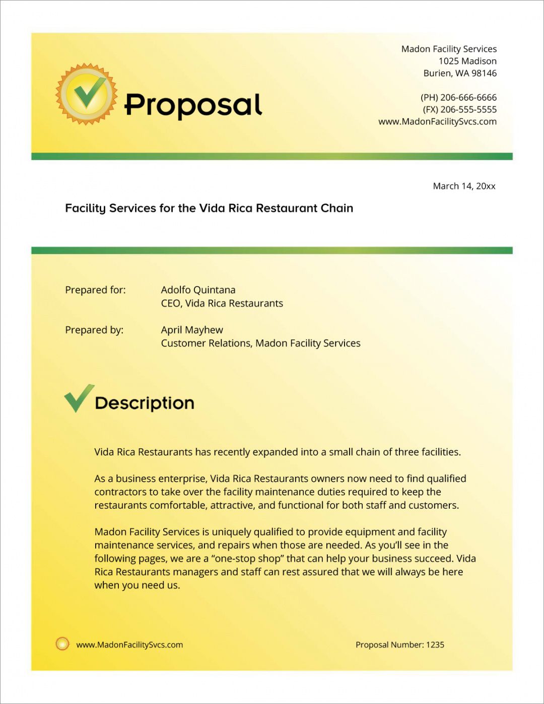 equipment maintenance and repair sample proposal  5 steps fleet management proposal template