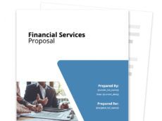 financial services proposal template  free and fillable angel investor proposal template example