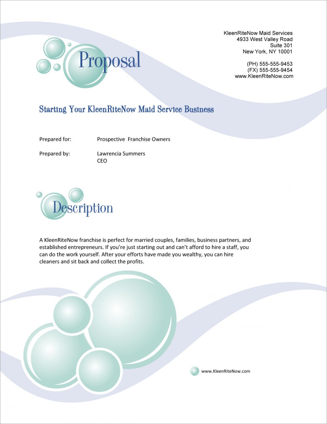 franchise selling sample proposal  5 steps selling business proposal template word