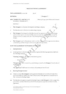 free 11 contract manufacturing agreement examples in pdf contract manufacturing proposal template doc