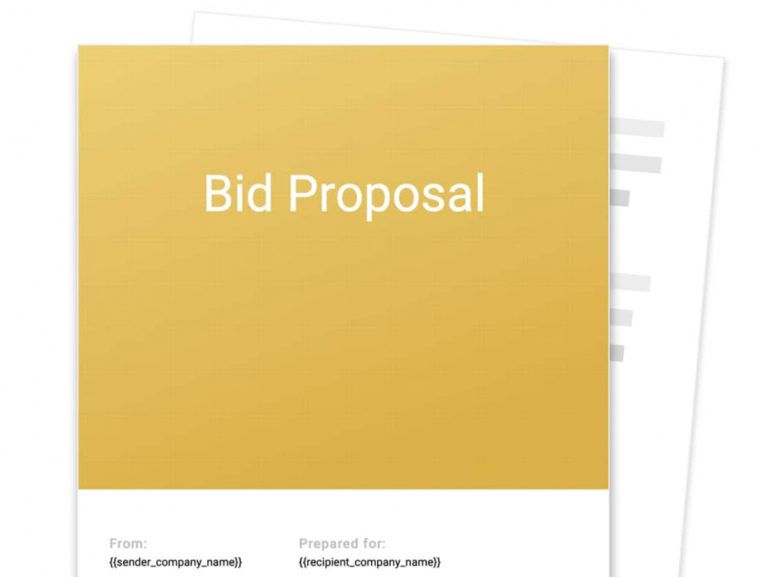 Free Bid Proposal Template Free Sample Proposable Trucking Proposal
