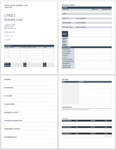 free business case templates  smartsheet business case proposal template excel