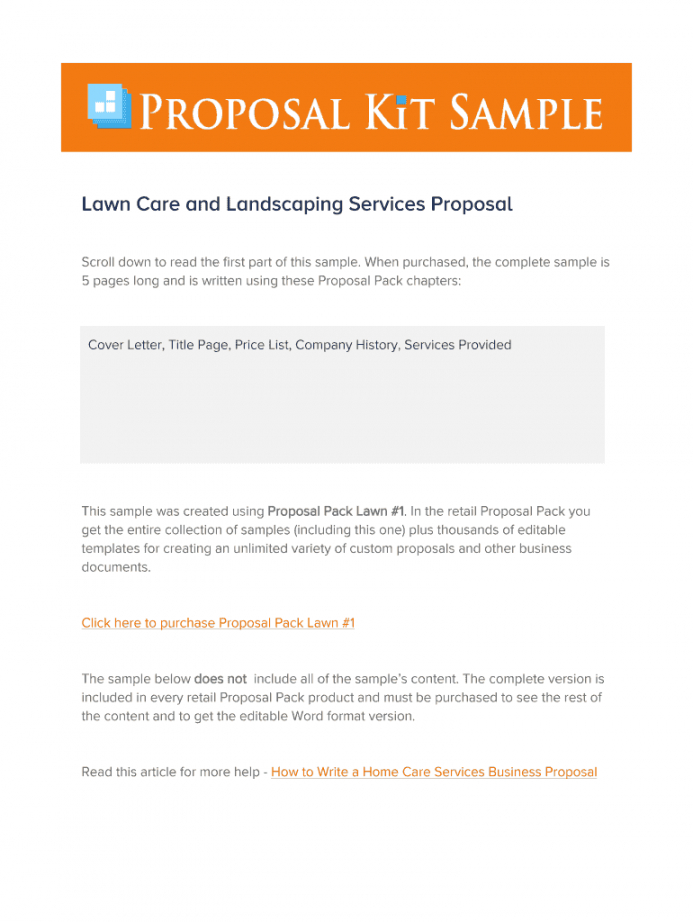 free lawn care contract proposal  fill online printable grass cutting proposal template excel