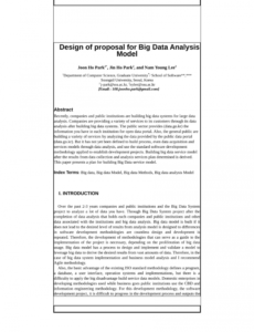 free pdf design of proposal for big data analytics model data analytics proposal template pdf